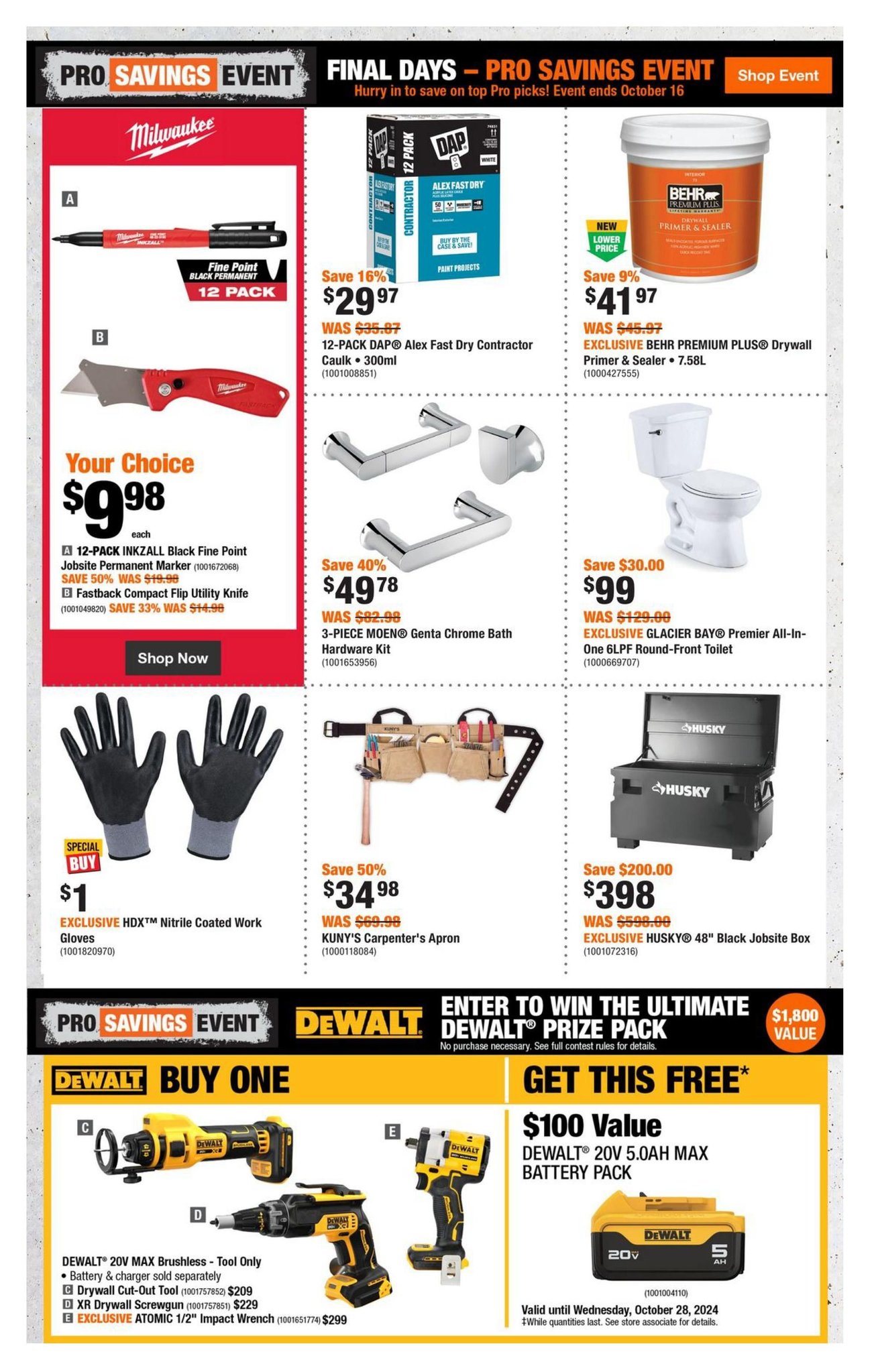 Home Depot Atlantic Canada Weekly Flyer Specials from Oct 10th to