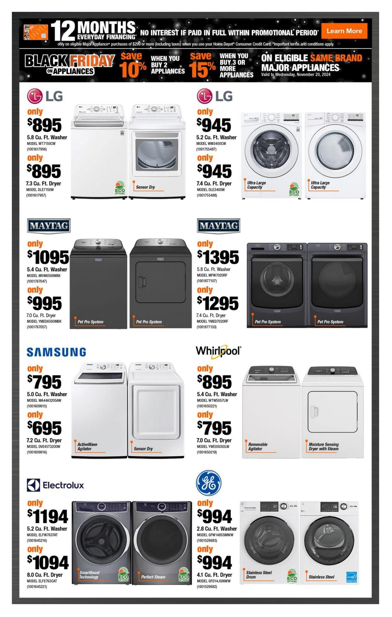 Home Depot Atlantic Canada Black Friday Sale Flyer from Nov 14th to