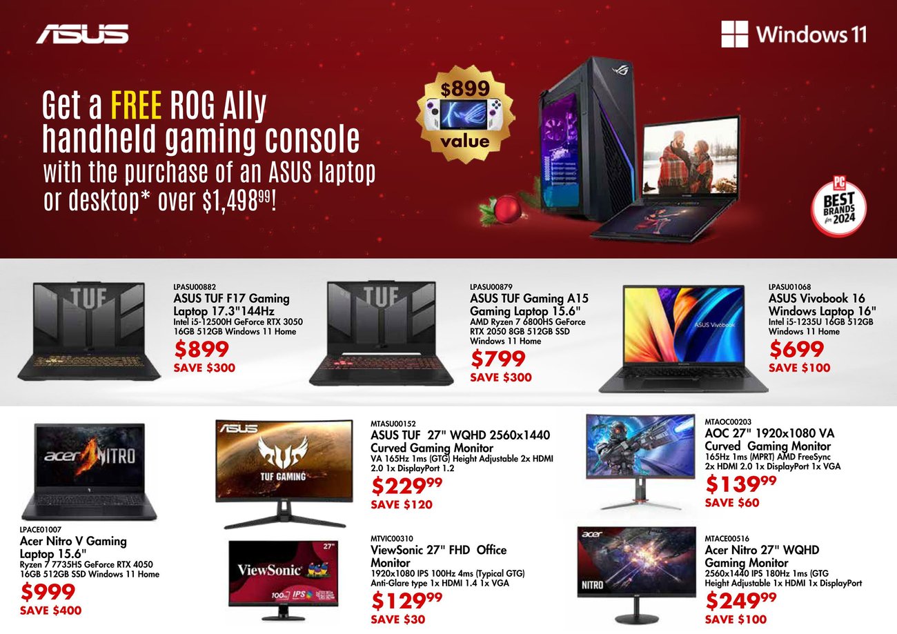 Canada Computers Weekly Flyer Specials from Dec 6th to Dec 12th 2024