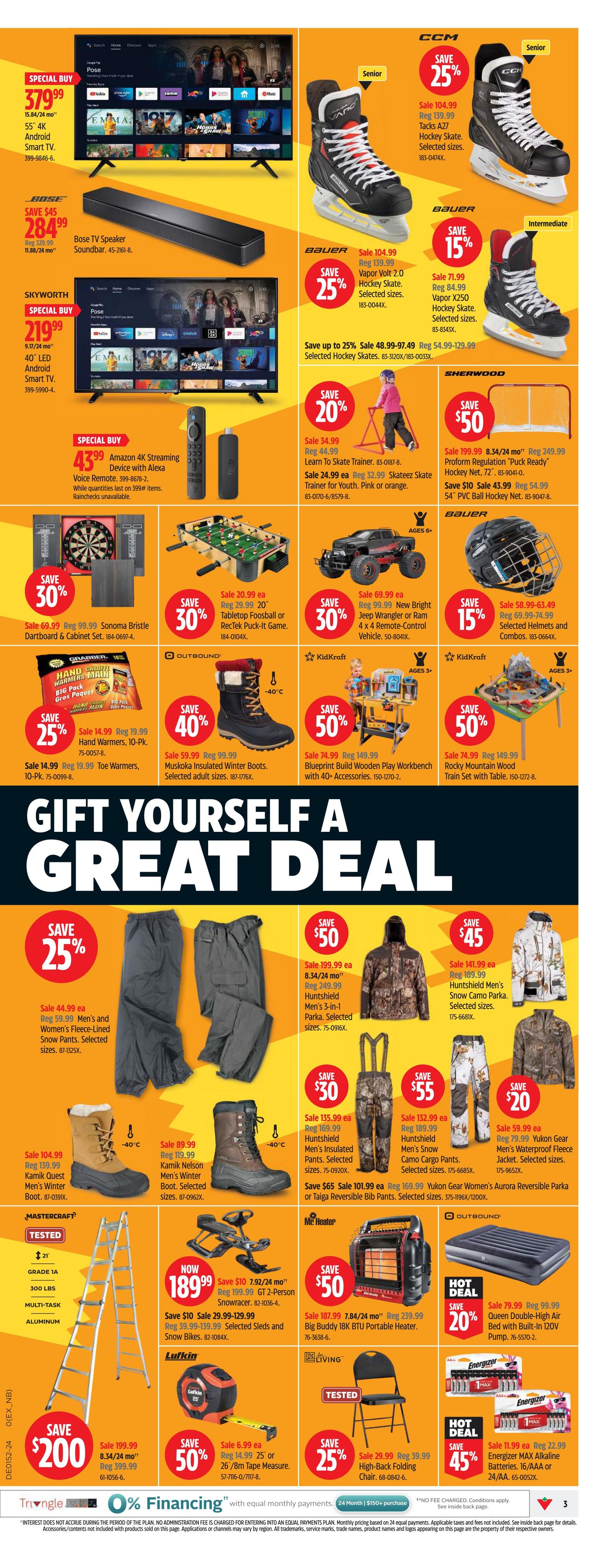 Canadian Tire Ontario Boxing Week Flyer from Dec 19th to Dec 29th