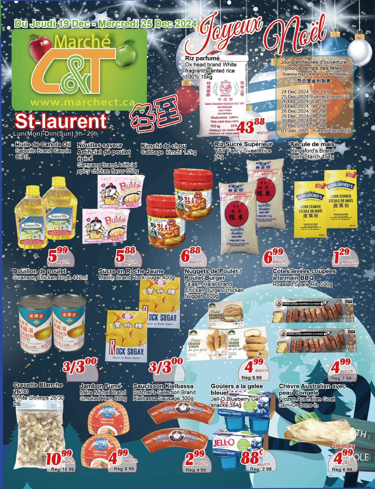 C&t Supermarket - St. Laurent - Weekly Flyer Specials From Dec 19th To 