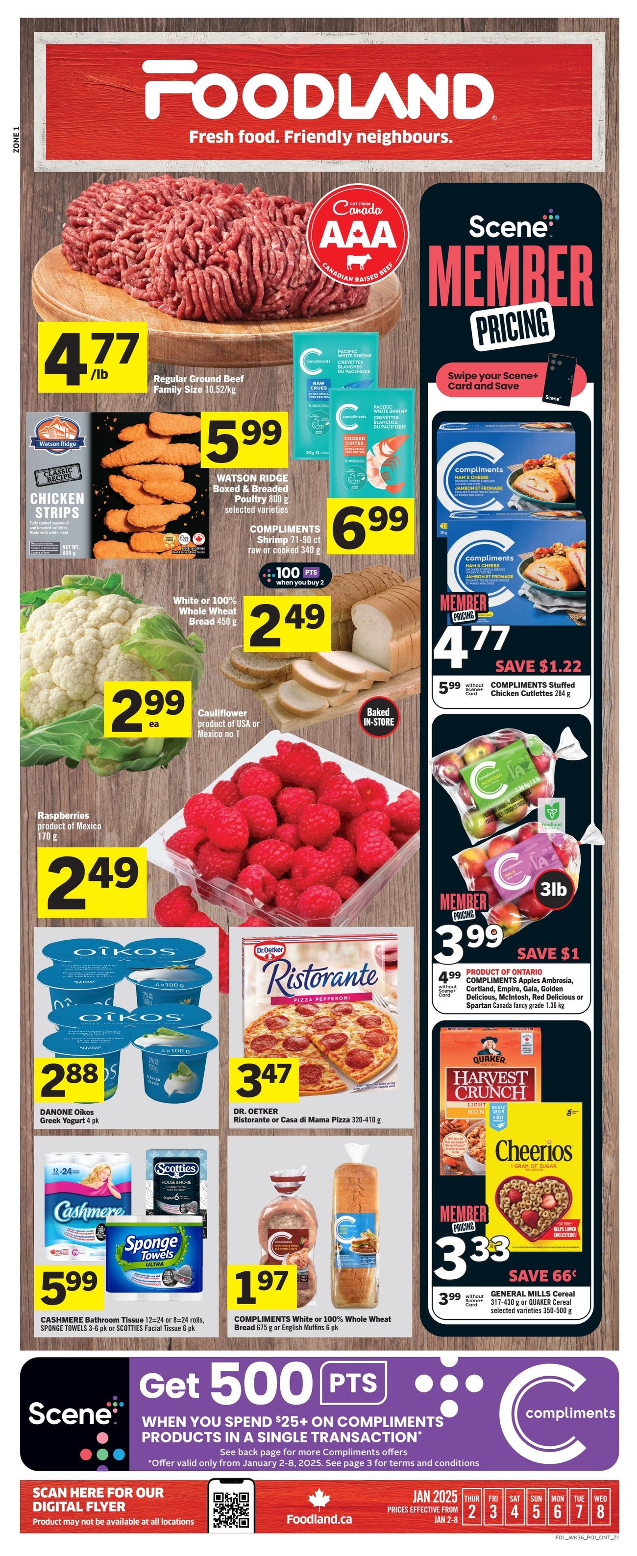 Foodland Ontario Weekly Flyer Specials from Jan 2nd to Jan 8th 2025