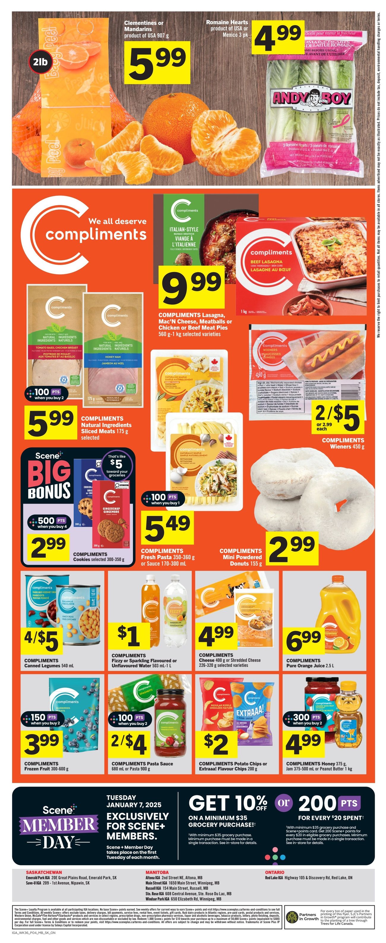 IGA Western Canada Weekly Flyer Specials from Jan 2nd to Jan 8th