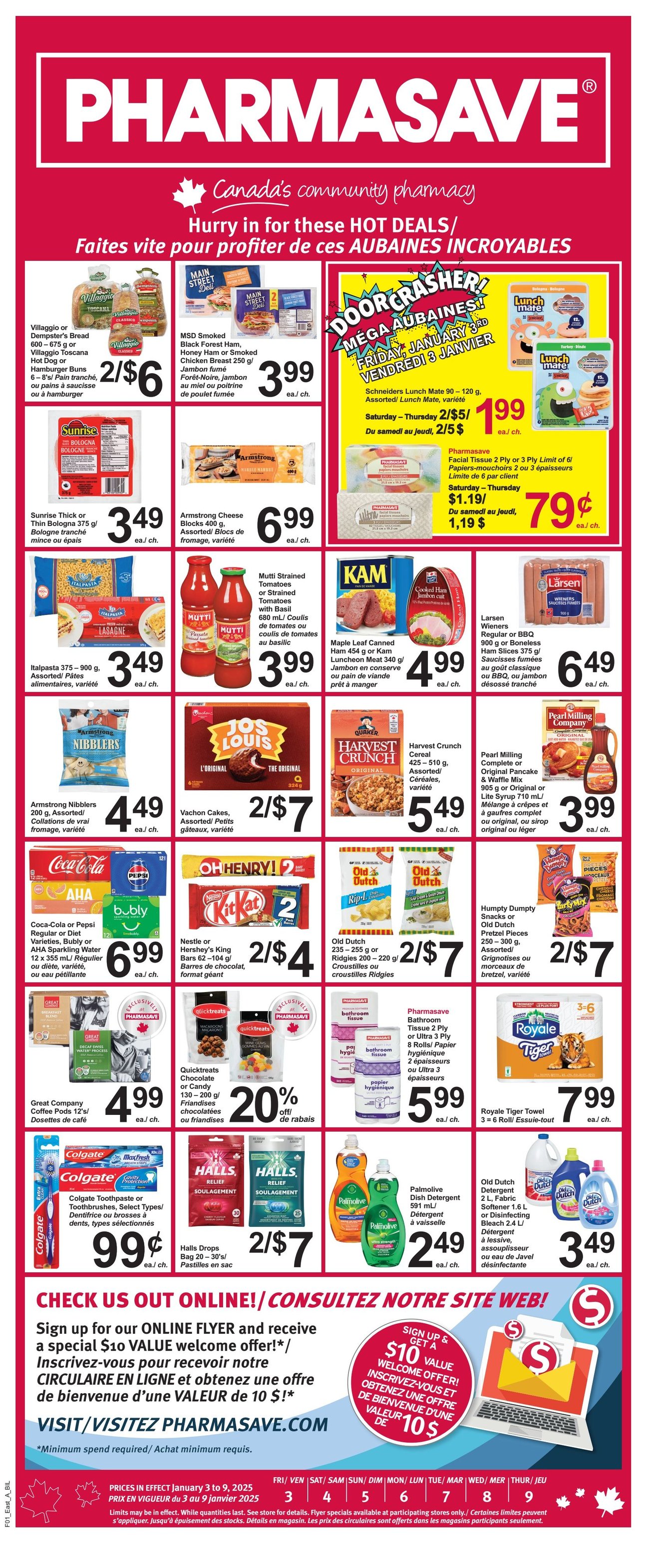 Pharmasave New Brunswick Weekly Flyer Specials from Jan 3rd to Jan