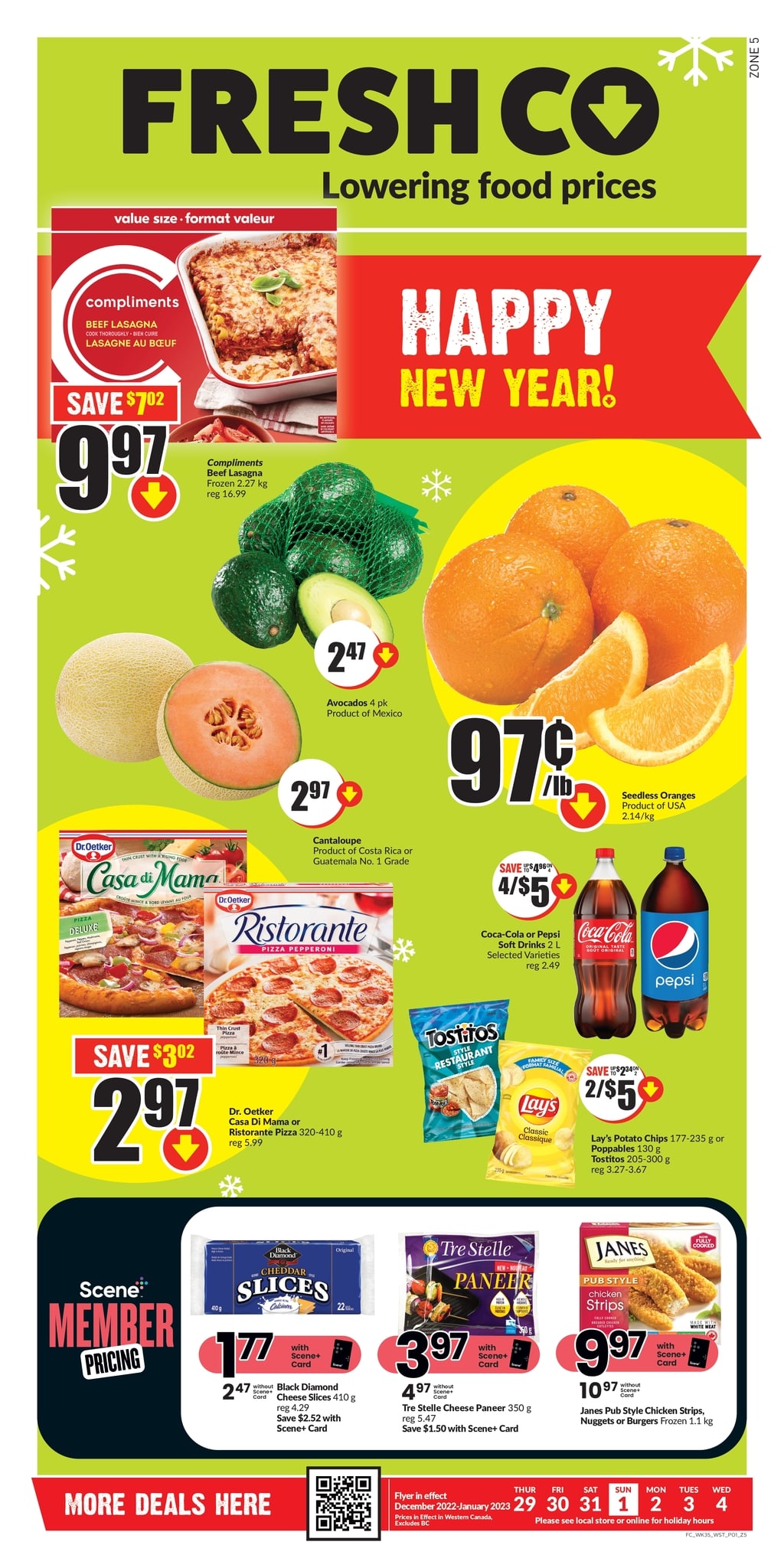 FreshCo Alberta Weekly Flyer Specials from Dec 29th to Jan 4th 2023