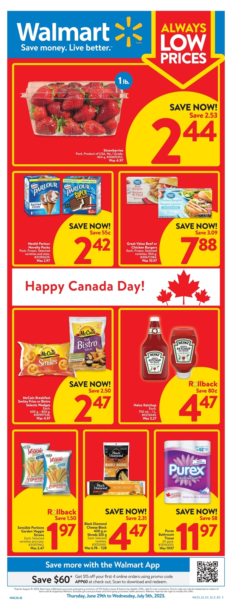 Walmart Canada Cobourg 73 Strathy Road Ontario Flyers Online