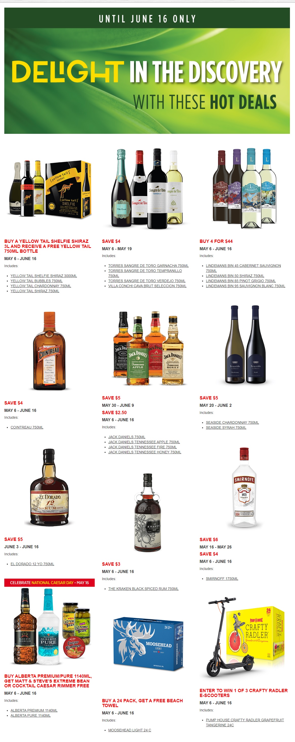 Alcool NB Liquor - Hot Deals - Page 1