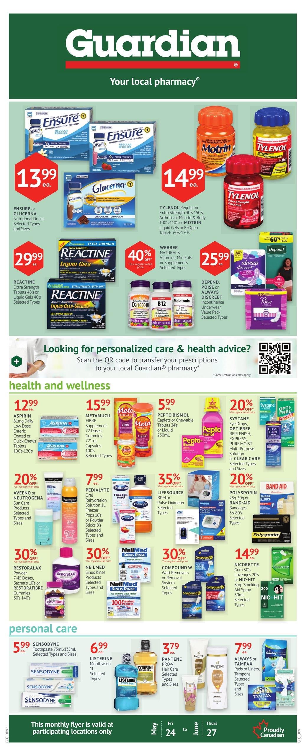 Guardian IDA Pharmacies - Monthly Savings - Page 1