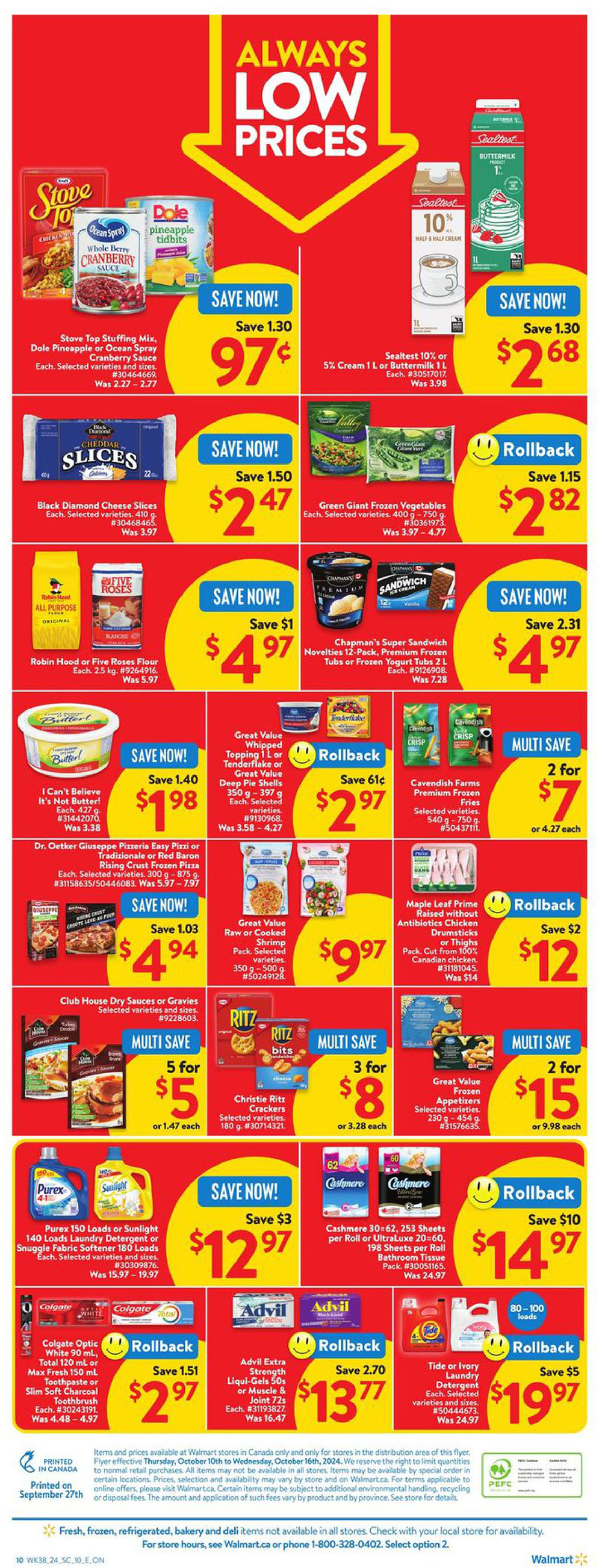 Walmart Canada Ontario Weekly Flyer Specials from Oct 10th to Oct