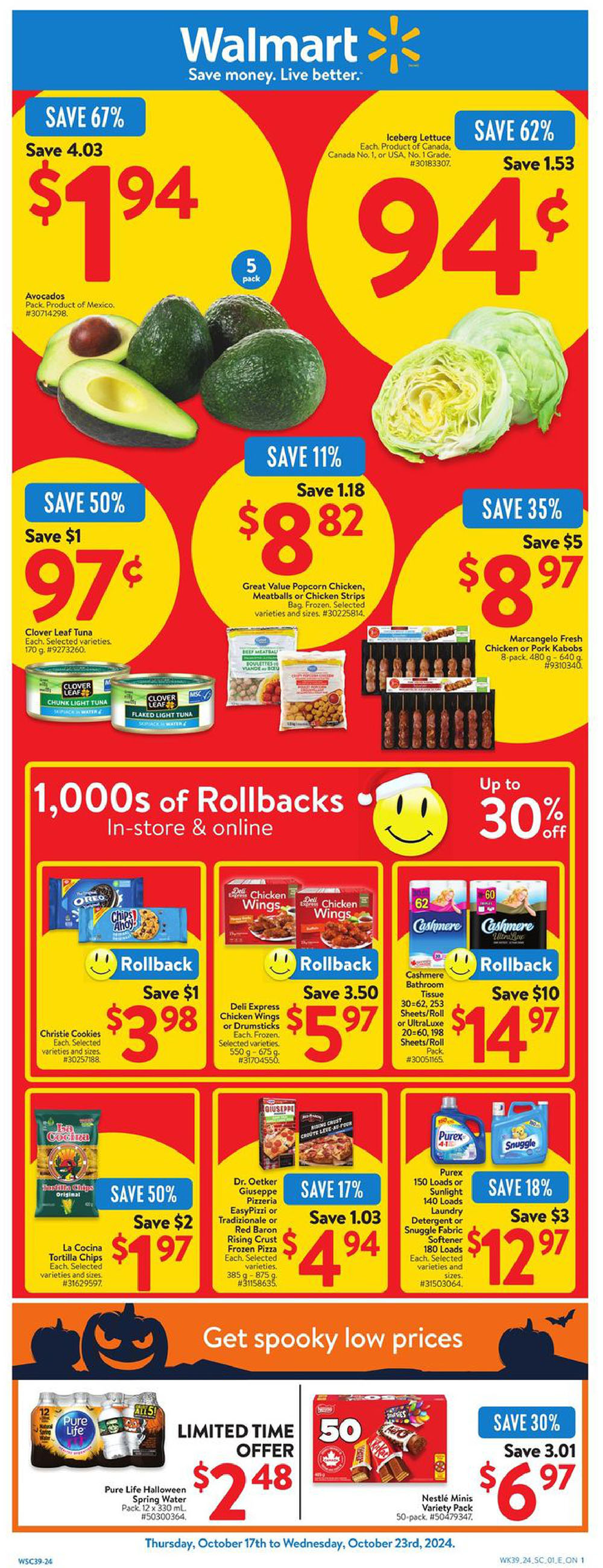 Walmart Canada Ontario Weekly Flyer Specials from Oct 17th to Oct