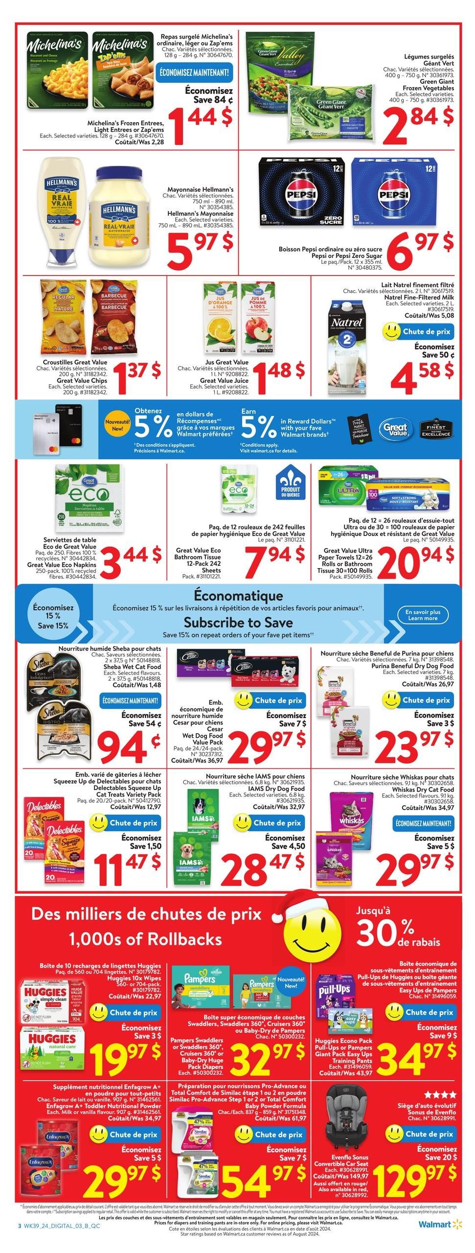 Walmart Canada Quebec Weekly Flyer Specials from Oct 17th to Oct