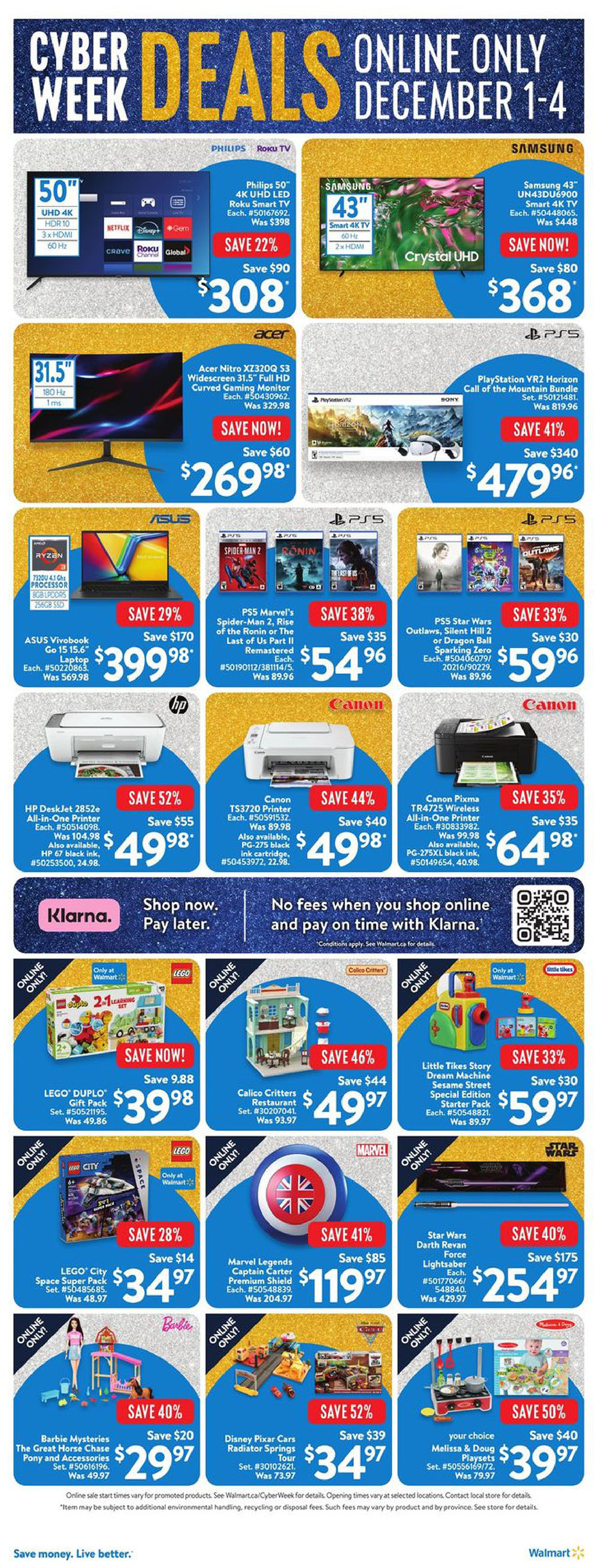 Walmart Canada Western Canada Cyber Monday Flyer from Dec 1st to