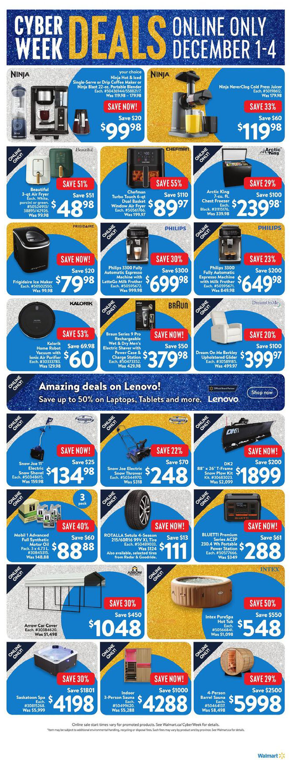 Walmart Canada Western Canada Cyber Monday Flyer from Dec 1st to