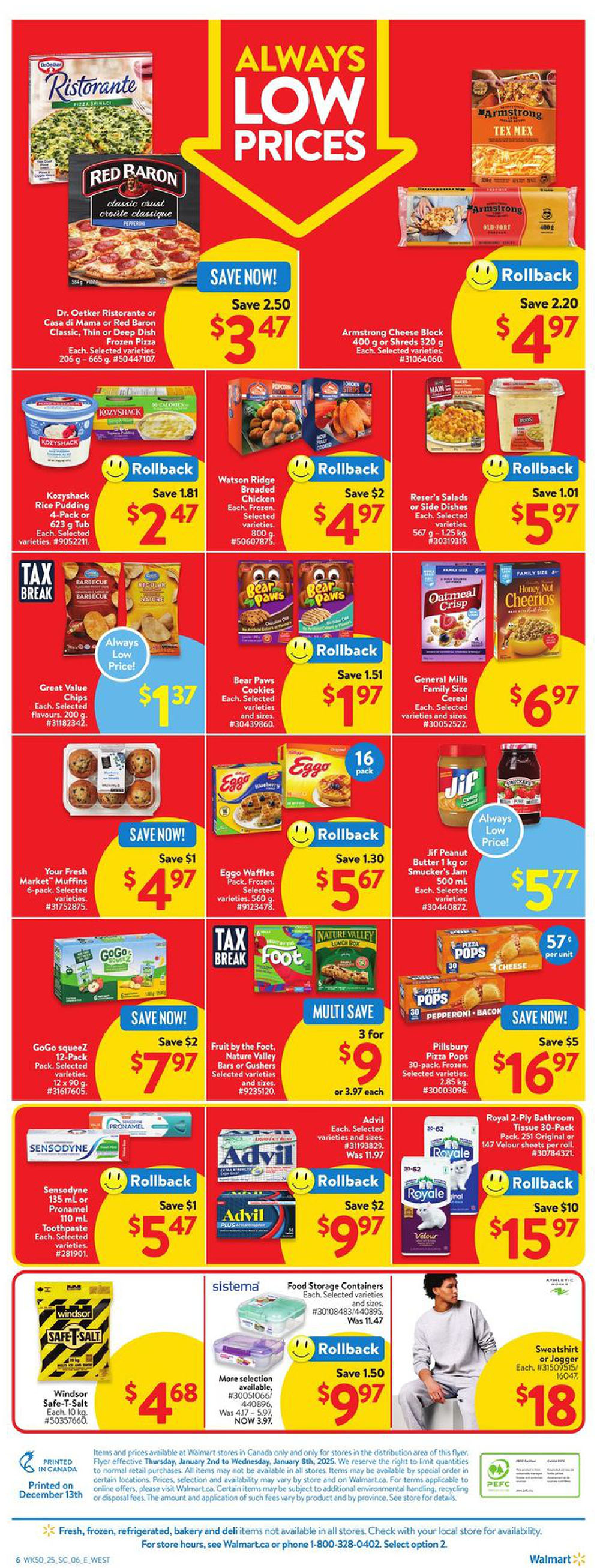 Walmart Canada Western Canada Weekly Flyer Specials from Jan 2nd to