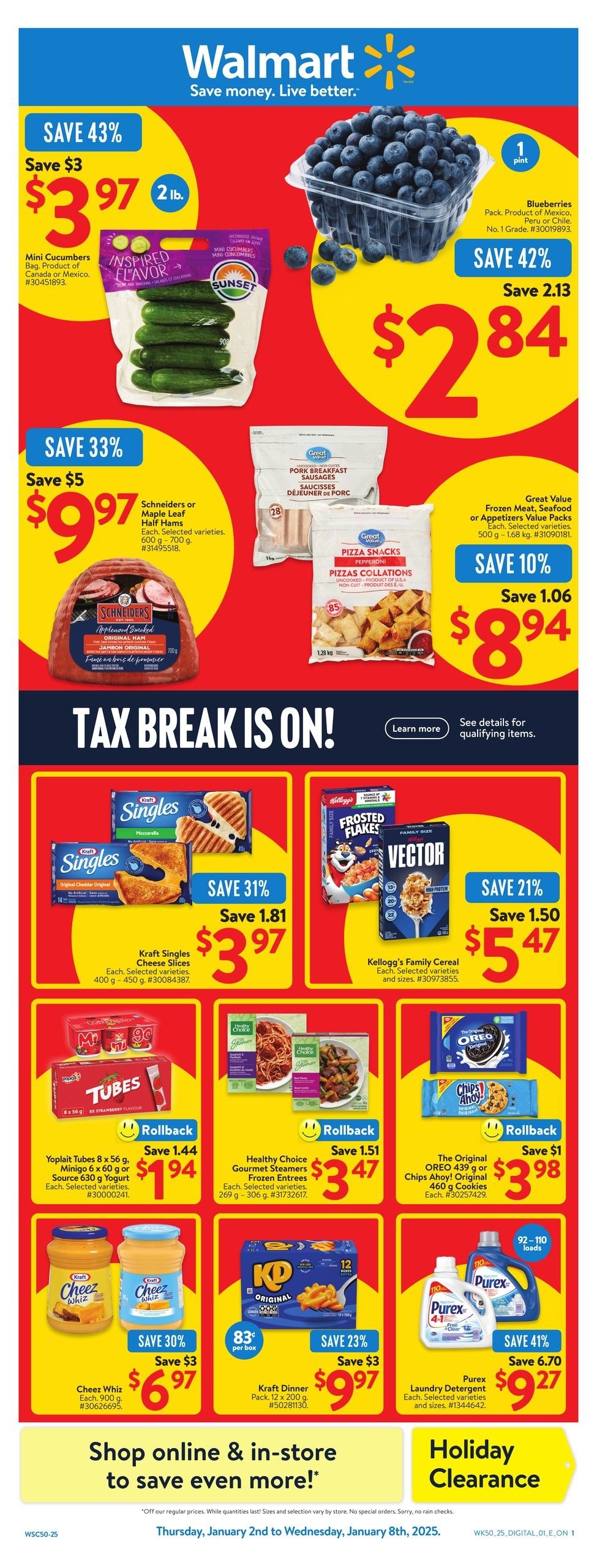 Walmart Canada Ontario Weekly Flyer Specials from Jan 2nd to Jan