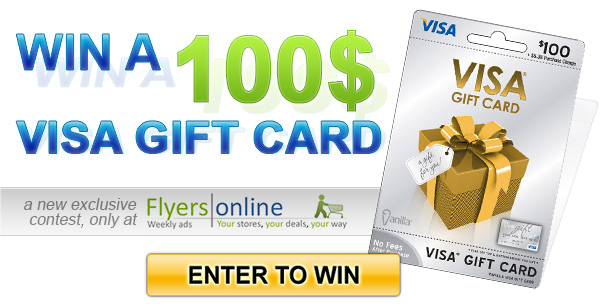 Online Contest: Win a 100$ VISA Gift Card | Flyers Online